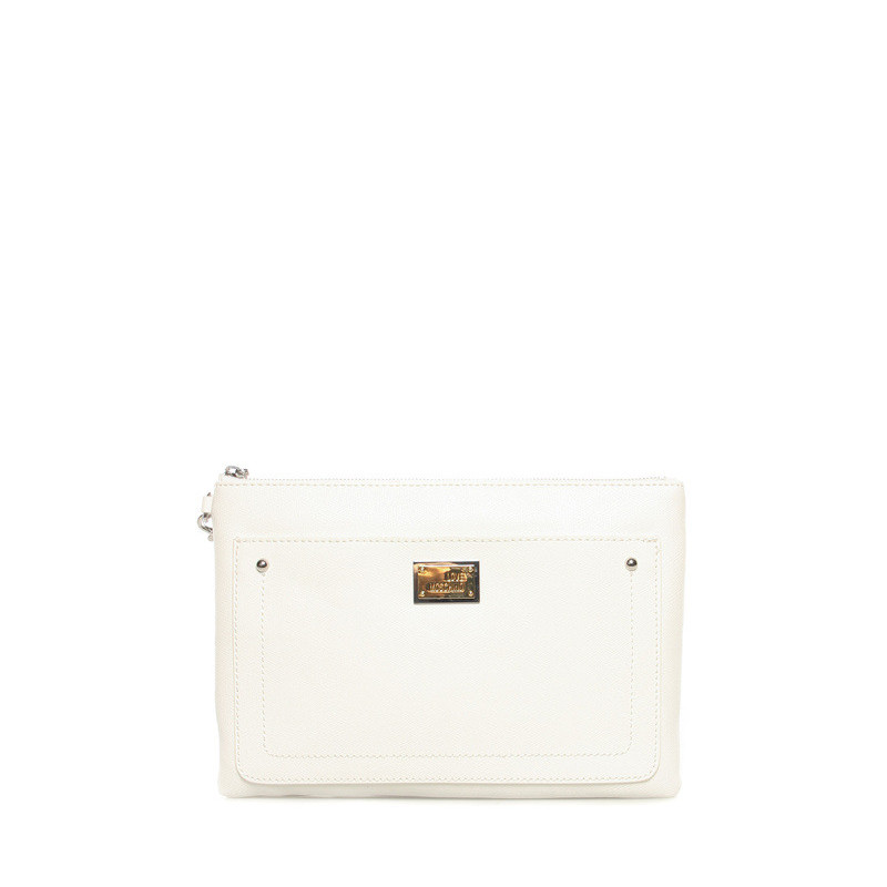 Clutch Moschino Love white